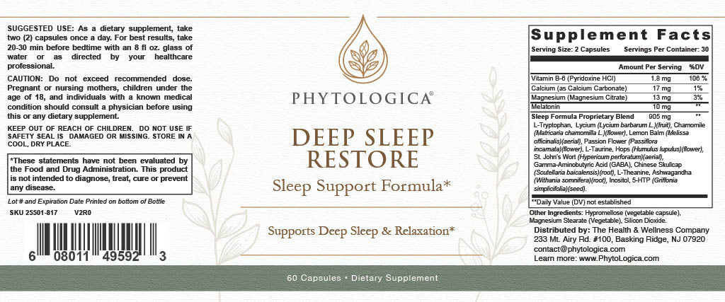 Deep Sleep Restore — Nervous System & Sleep Cycle Support
