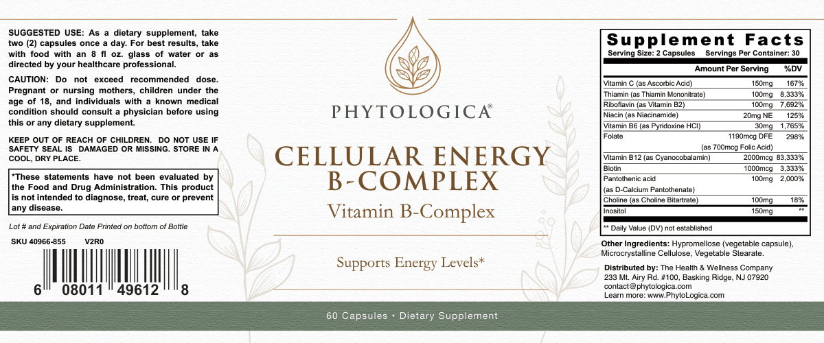 Cellular Energy B Complex — Metabolism & Energy Support