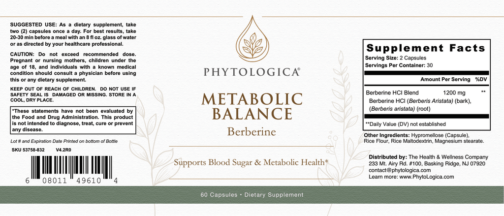 Metabolic Balance Berberine — Blood Sugar & Weight Support