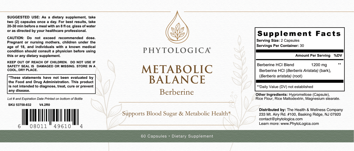 Metabolic Balance Berberine — Blood Sugar & Weight Support