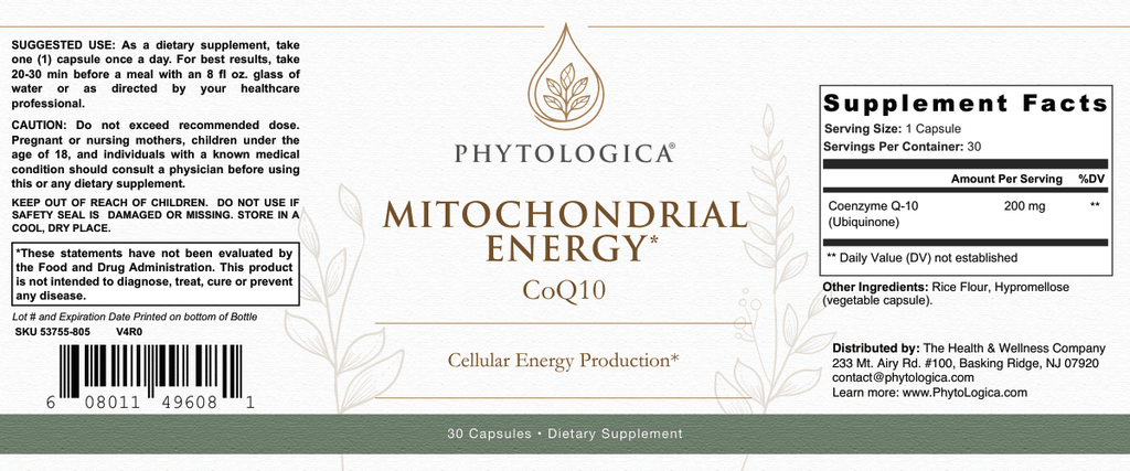 Mitochondrial Energy CoQ10 — Heart & Cellular Energy Support