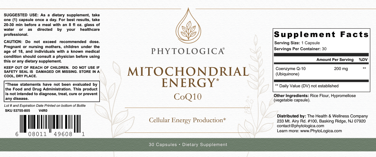 Mitochondrial Energy CoQ10 — Heart & Cellular Energy Support