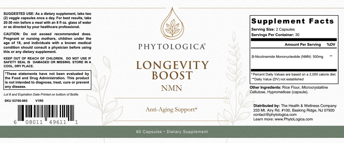 NMN Longevity Boost™ — Cellular Renewal & Anti-Aging Support