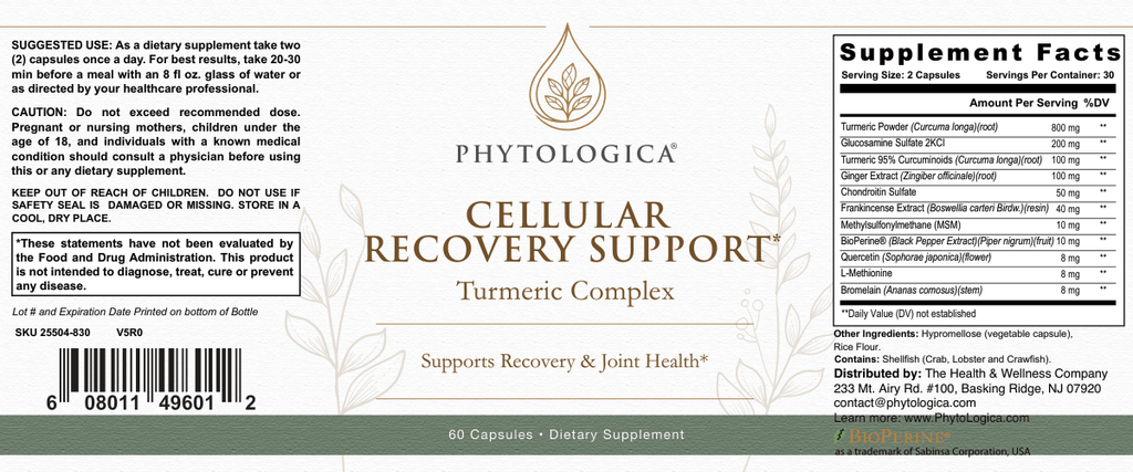 Cellular Recovery Support — Joint, Brain & Metabolic Health