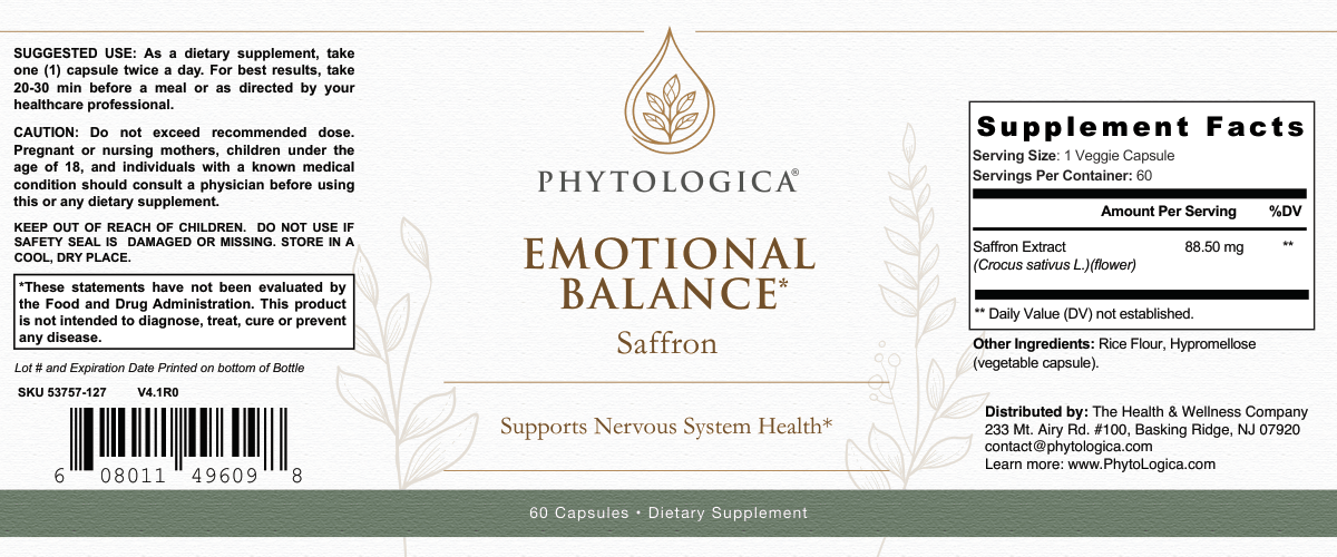 Saffron Emotional Balance