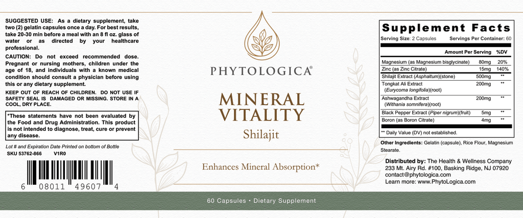 Mineral Vitality Shilajit — Energy, Minerals & Longevity