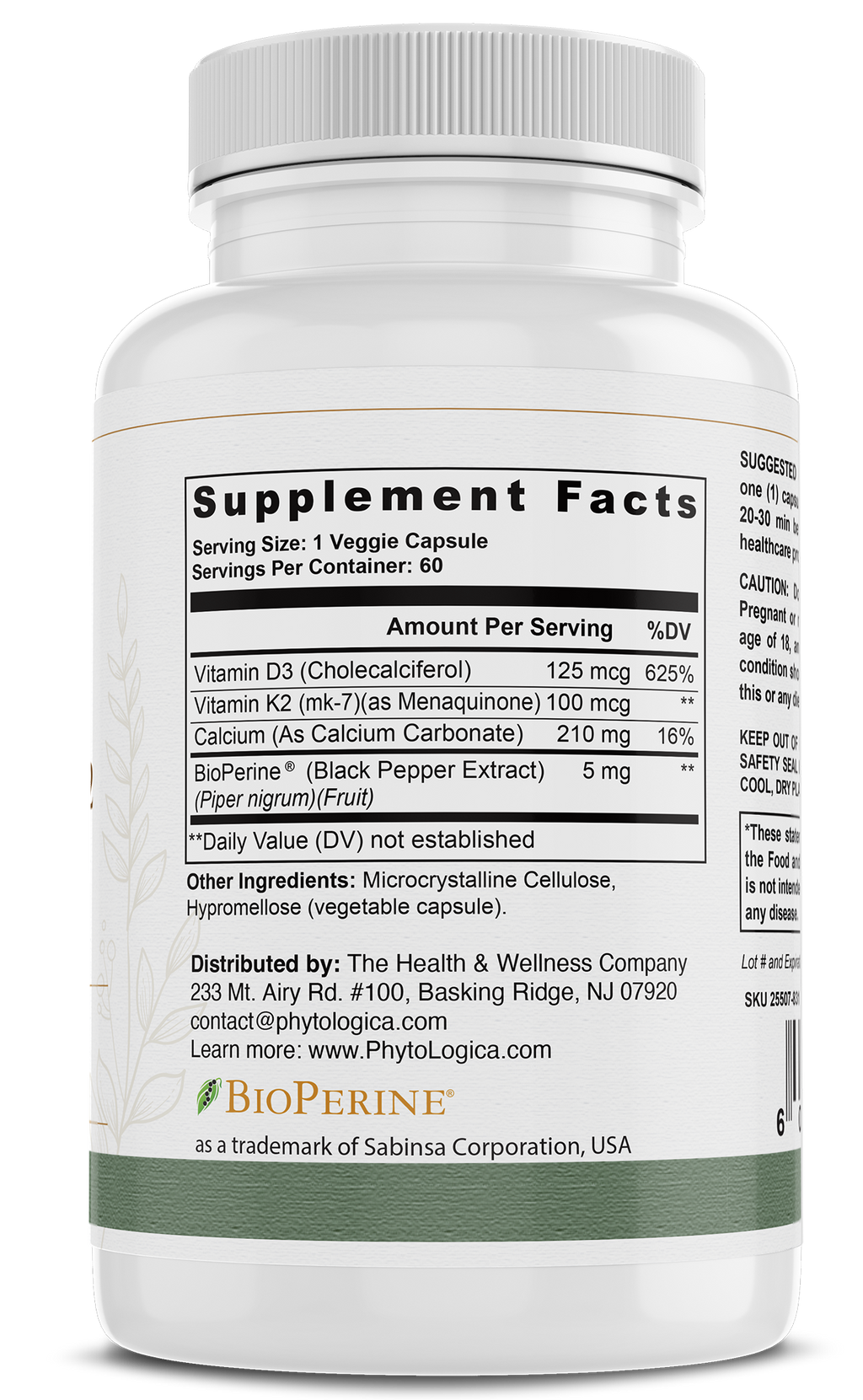 Vitamin D3/K2 5000 IU